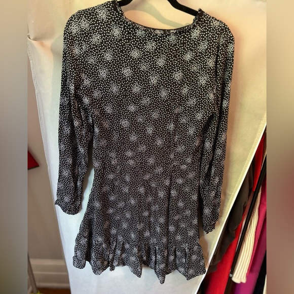 Anne Taylor LOFT Black and White Polka Dot Swing Dress - Picture 5 of 5